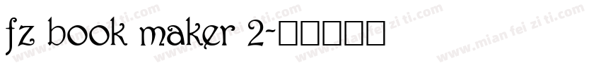 fz book maker 2字体转换